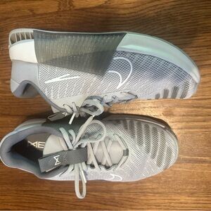 Nike Gray and White Athletic Running Shoes